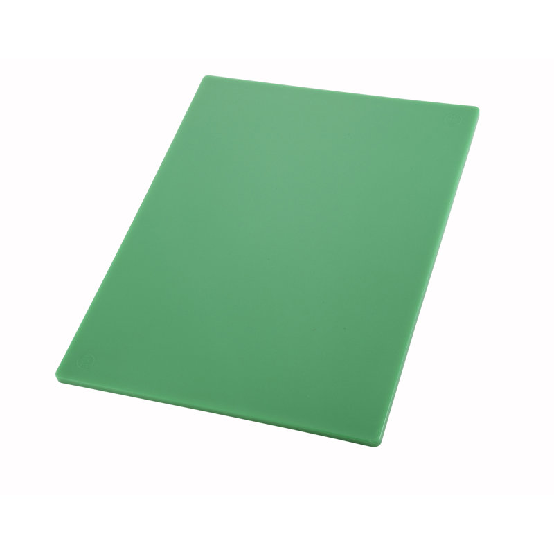 Yellow Rectangular Plastic Cutting Board, 18" x 12"