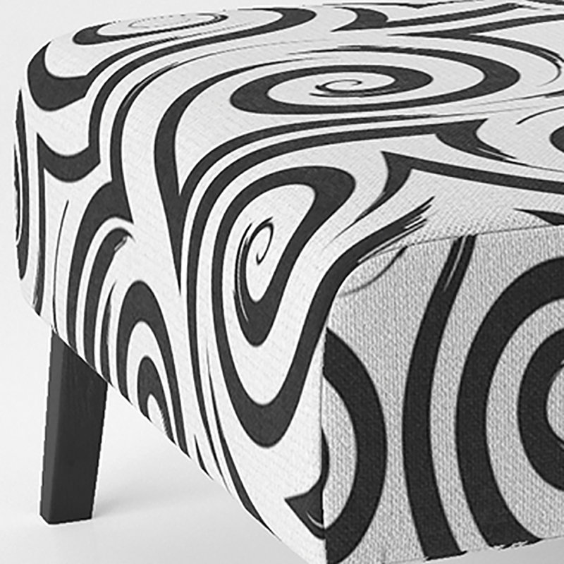 Fauteuil de chambre rembourré Black Curls