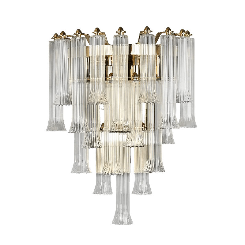 Celesta Flute 22" Glass Wall Sconce