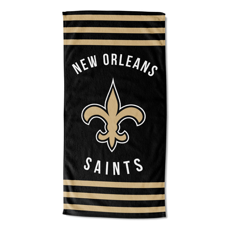Cotton Blend Lightweight Beach Towel, New Orleans Saints