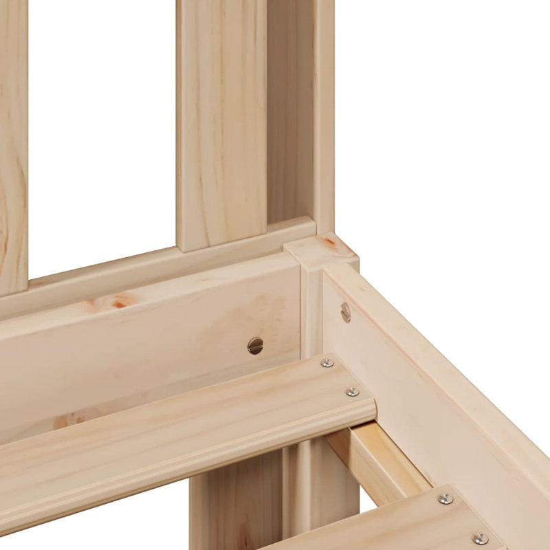 Solid Wood Bed, Single (3'), Natural