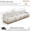 Ensemble canapé (2+4 places) (Beige)