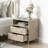 Modern Nightstand for Bedroom, 2 Drawer Nightstand Square Bedside Table End Table with Storage for Bedroom-799746470-549145167