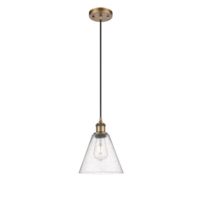 Luminaire suspendu conique à 1 lumière Hachi