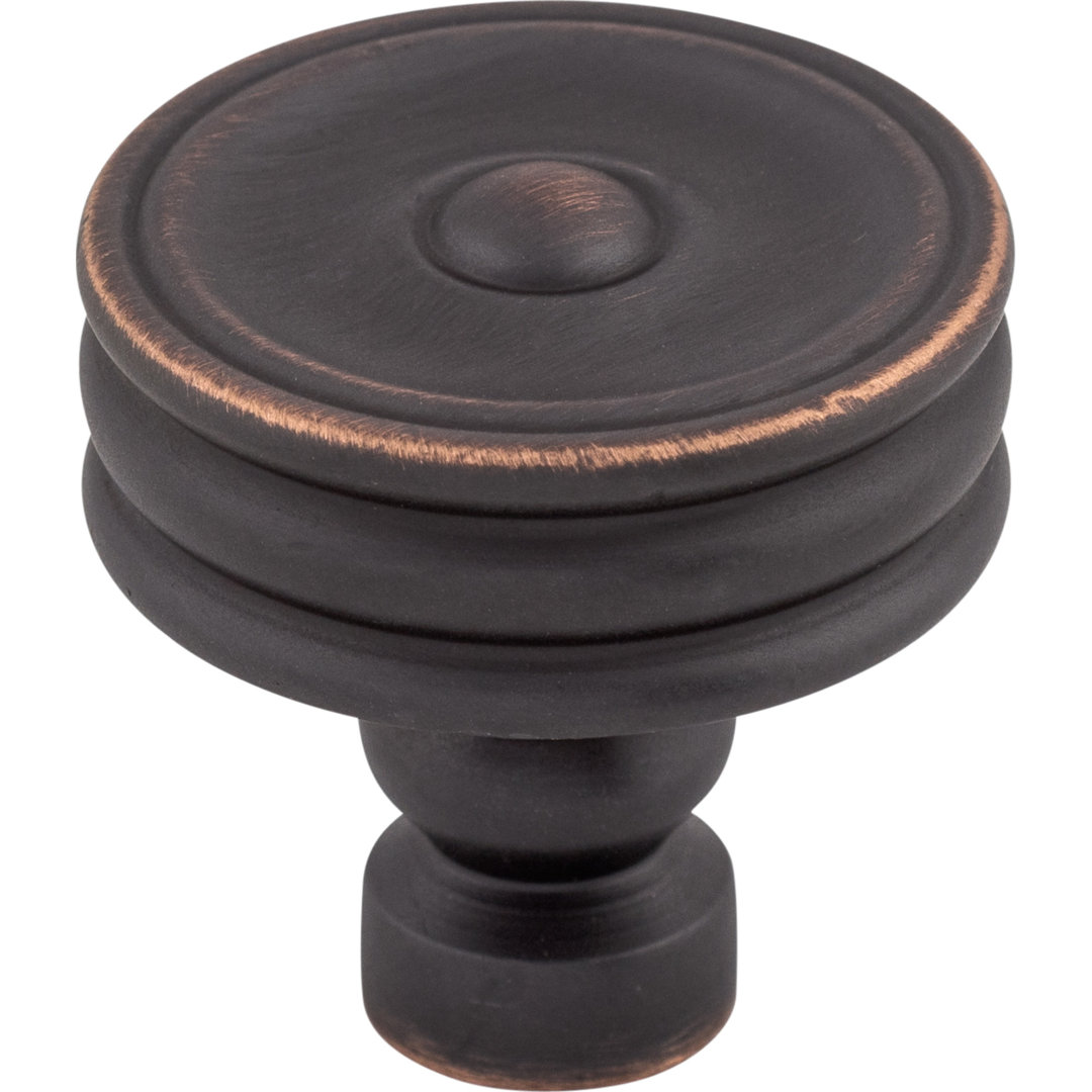 Brixton Ridged 1 1/4" Diameter Round Knob Top Knobs 