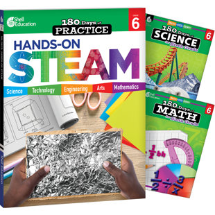 180 Days Steam, Science, and Math Grade 6