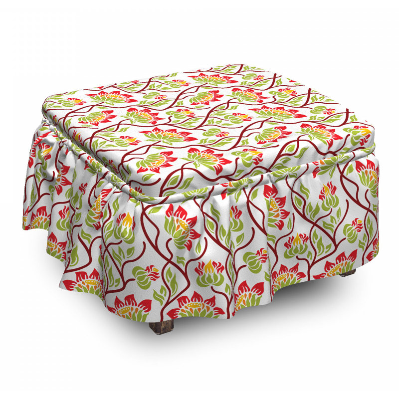 Housse pour repose-pieds japonais vibrant