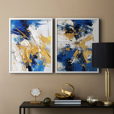 ABSTRACT Series CMXXXVIII-Premium Framed Print -Ready to Hang - No Nails Required - No Nails Required -  Wexford Home, GDF102B-S12165-S2