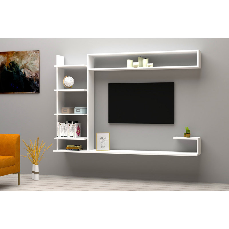 Jasine TV Stand for TVs up to 48", White
