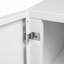 Mobile Metal Printer Stand With Storage, Printer Table With Door & Adjustable Shelf, Rolling File Cabinet For Home Office
