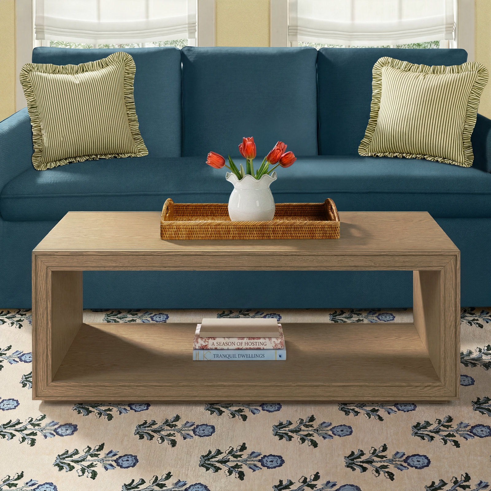 Southampton Solid Wood Single Coffee Table, Oak Wood