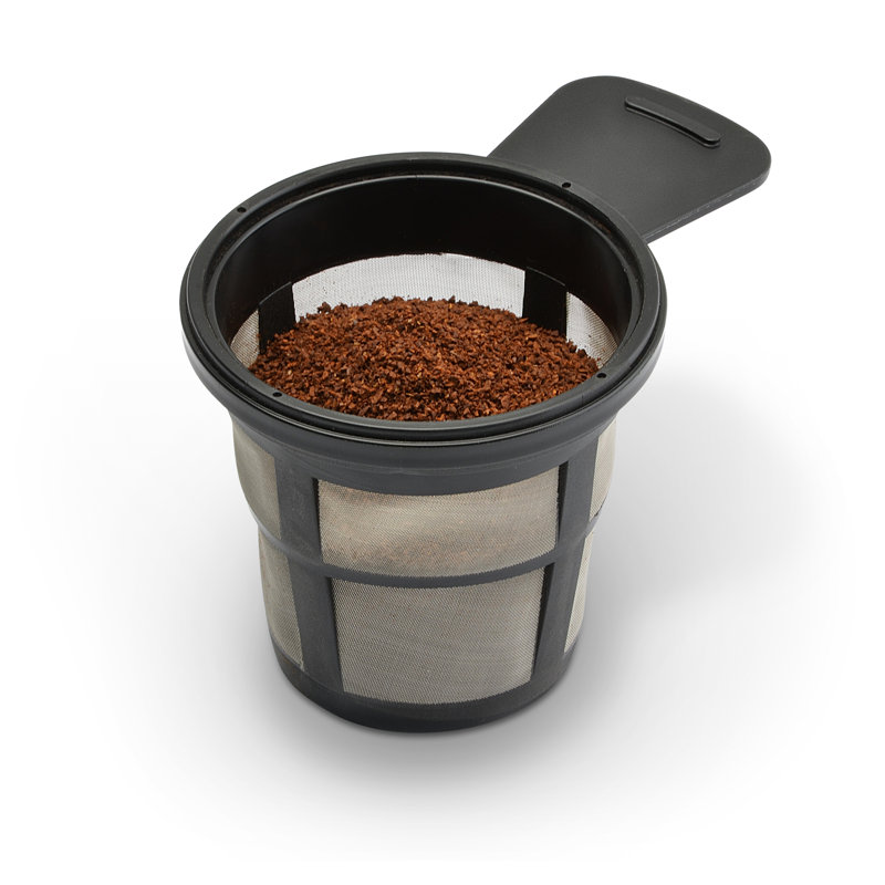 Black Single Serve Coffee Maker with Permanent Filter