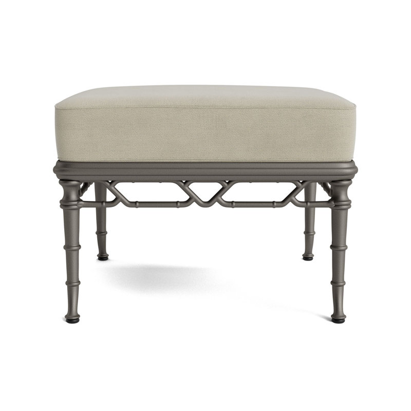 Calcutta Outdoor Ottoman, Mica, Fushion Moccasian