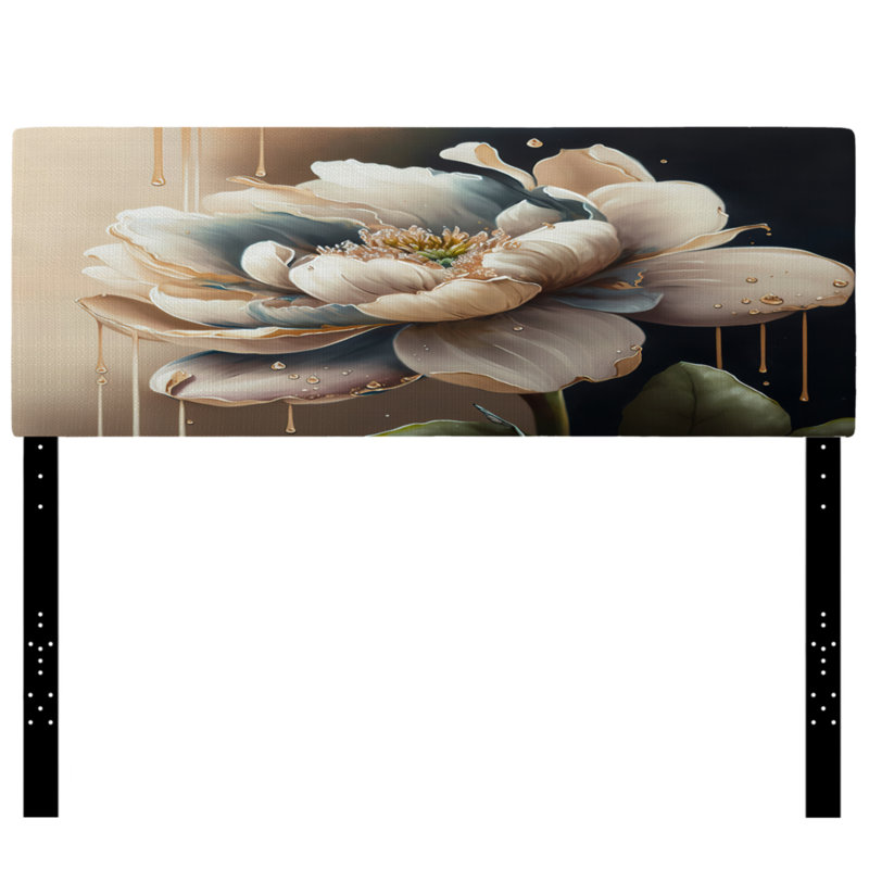 Solveigh - Floral & Botanical Upholstery Panel Headboard, Très grand