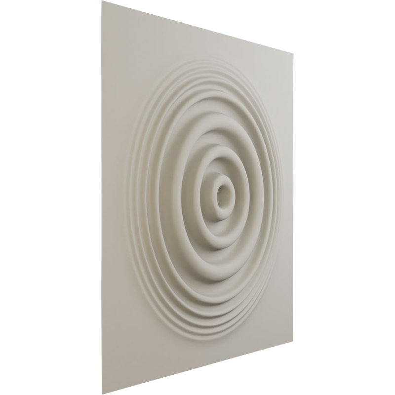 Panneau mural décoratif 3D Shallows EnduraWall, Blanc fleur satiné UltraCover