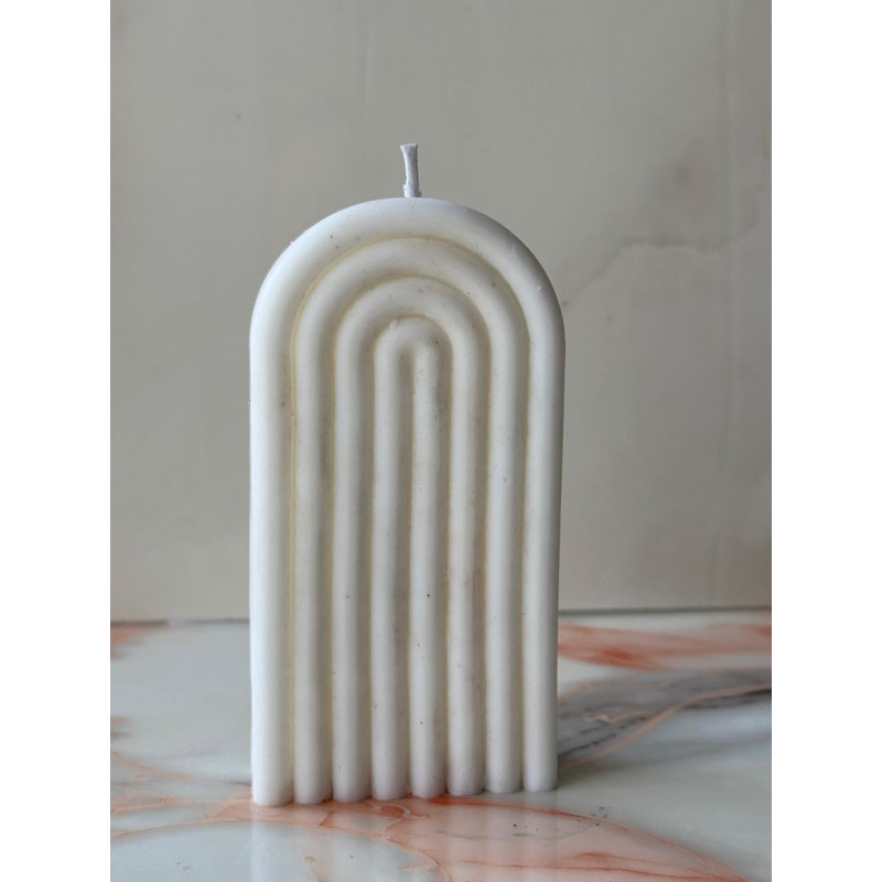 100% Natural Soy Candle, Elegant White Color, 2.4 x 3.1 x 4.7 inches | Eco-Friendly, Long-Lasting Burn for Relaxation & Ambiance | Perfect for Home Décor, Gifts & Aromatherapy