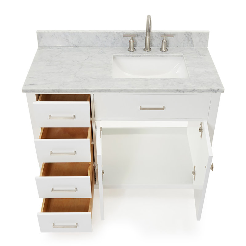 Ensemble de meuble-lavabo simple 43 po Aberdeenshire, Blanc