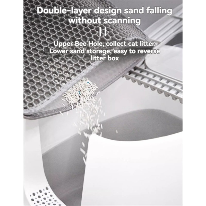 Plastic Litter Mat, 0.3" H x 47.24" W x 27.55" D