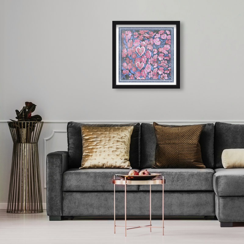 Yours Forever Print by Oliver Gal, 17.5"H x 17.5"W, Black Shadowbox