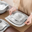 36 Piece Porcelain China Dinnerware Set - Service for 6 