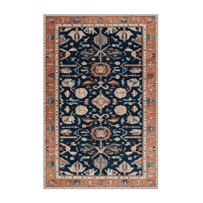 Machine Washable Turkish Brown Area Rug