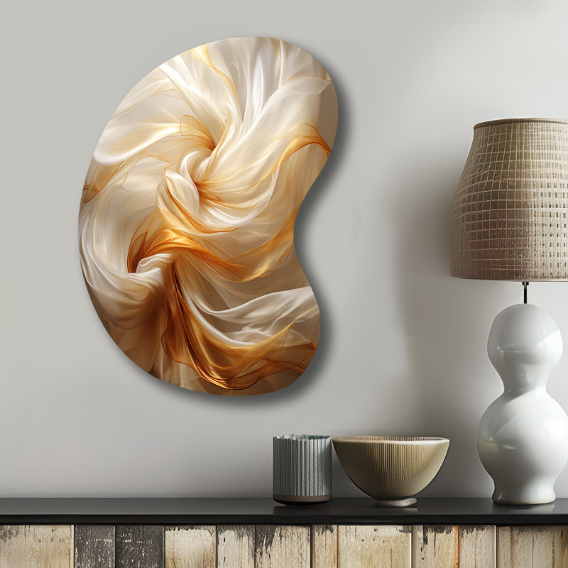 Chottu - formes abstraites en forme de flèche - art mural asymétrique en métal, H 31 po x l 22 po