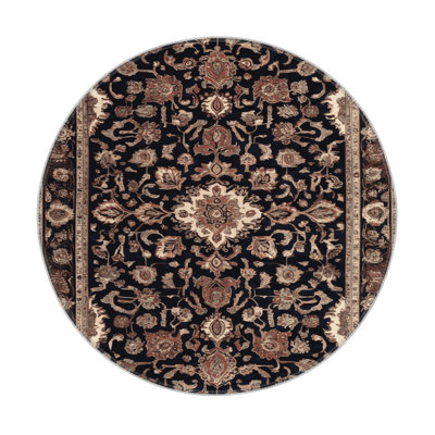 Persian Brown Indoor and Outdoor Area Rug