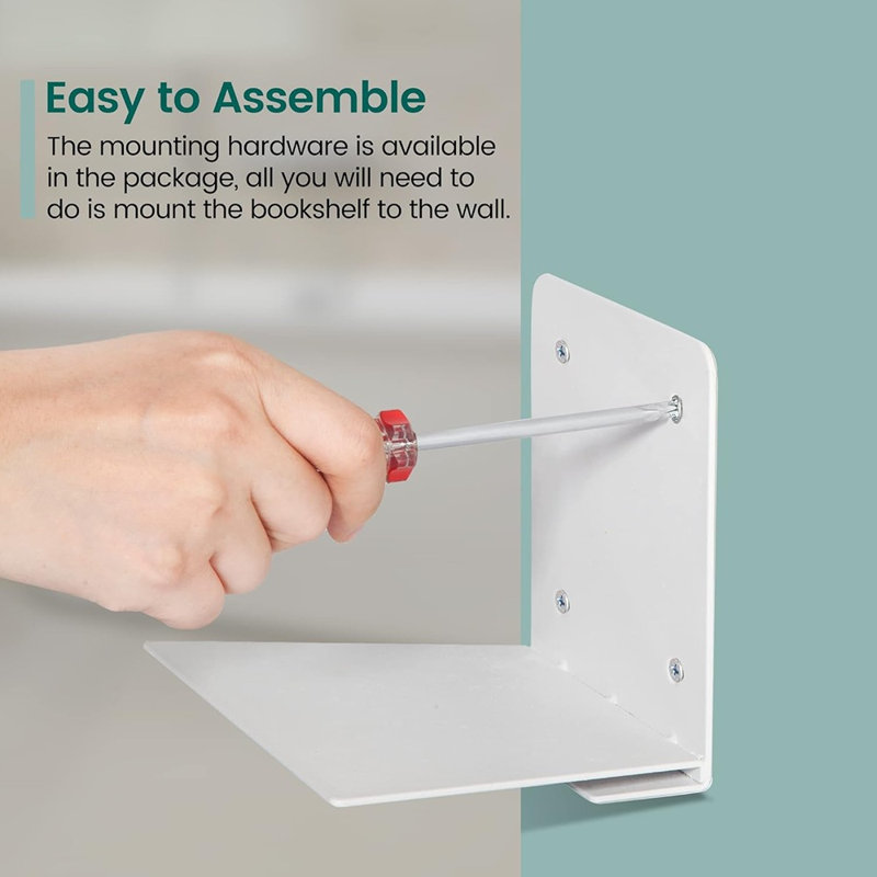 Tablettes flottantes pour livres murales invisibles