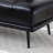 55"Inch Width Modern End of Bed Bench, Faux Leather Upholstered With side table, 360-degree Swivel tray couch-112917704