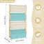 Wood Wall Organizer with Wall Baskets