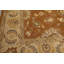 Tapis réversible en laine beige caramel 8 pi x 10 pi noué à la main