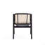 Fauteuil Versailles en bois et noir