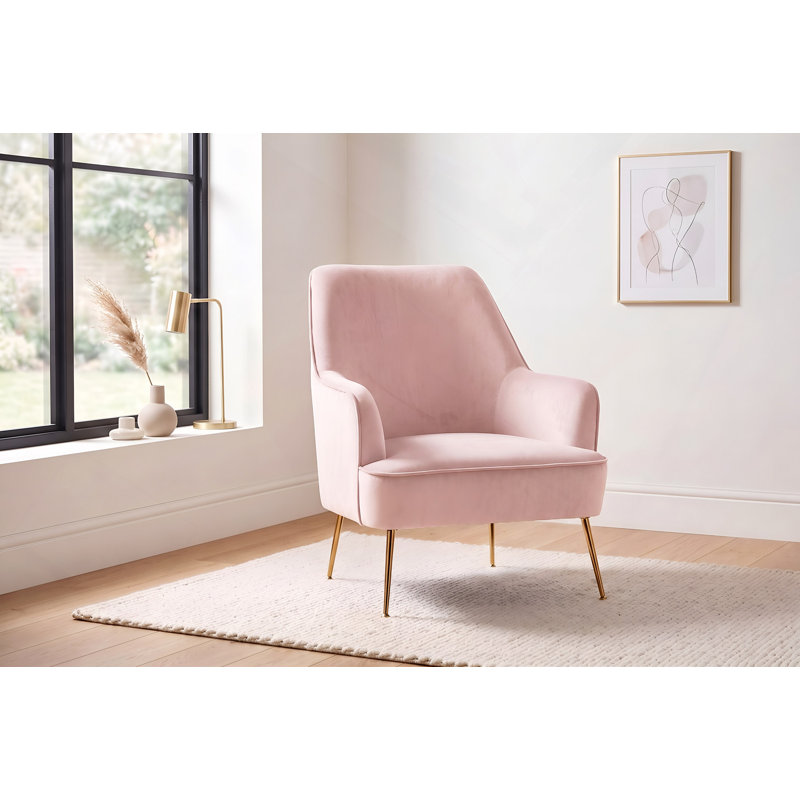 Chaise de loisirs de style moderne, Tissu or
