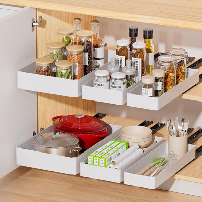 Rangement coulissant d'armoire de cuisine