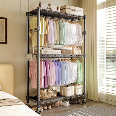 115cm Rolling Clothing Rack