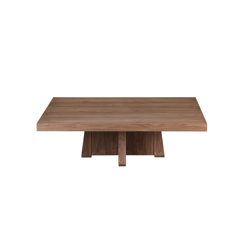 Perry Single Coffee Table, Medium Wood