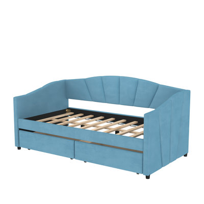 Lit plateforme tapissier avec rangement Aquavia