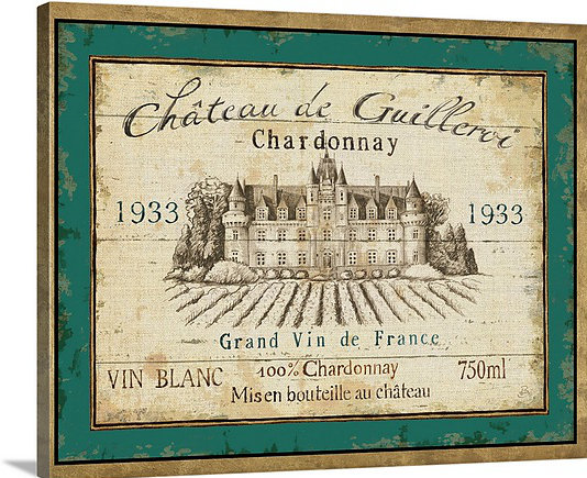 Aiva French Wine Label IV' Daphne Brissonnet Vintage Advertisement House of Hampton® 