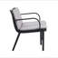 Causeuse d'extérieur en polypropylène Luna, structure noire-99776491-99776490