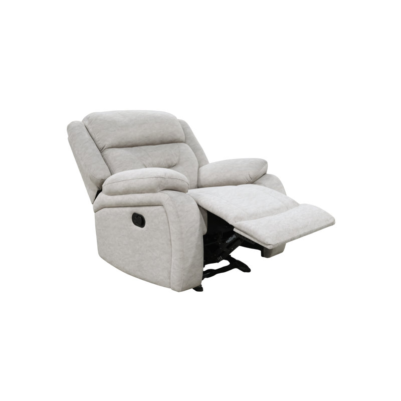 Fauteuil inclinable avec tissu haute performance et accoudoirs rembourrés, gris