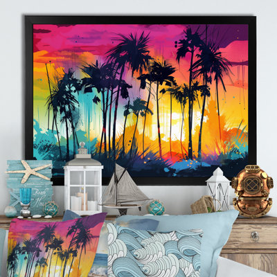 " Vibrant Palm Trees III "