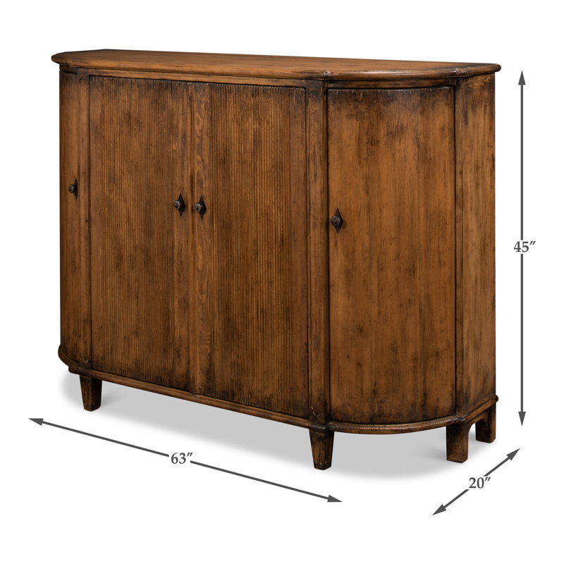 Brooks 63'' Solid Wood Sideboard, Brown