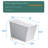 Square Smart Toilet With Built-In Tank For Modern Bathroom, Remote Control, Tankless Bidet Toilet With Foot Touching Lid Opening, Auto Flush, Heated Seat, LED Digital Display, User Memory-114631462