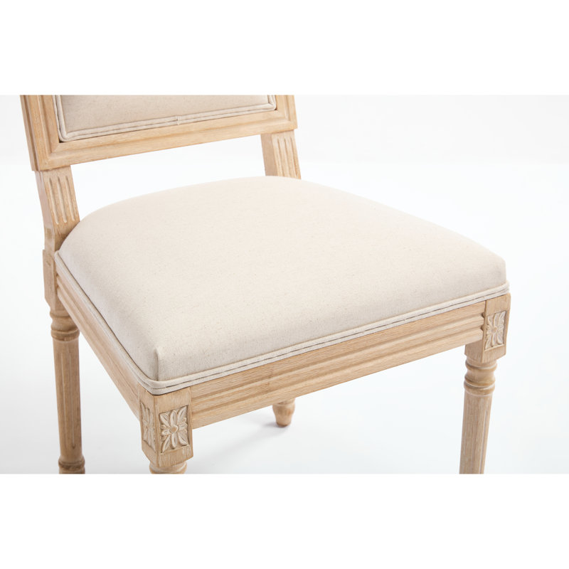 Ensemble de 2 chaises de salle à manger rembourrées French Country pour la cuisine, le salon et le restaurant