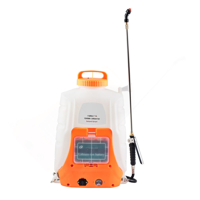 Réservoir de 4 gallons alimenté par batterie avec réservoir de 4 gallons à pression réglable de 0 à 90 psi