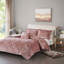 Housse de couette en velours froissé très grand / très grand avec fermeture à boutons