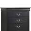 Charmant coffre de rangement traditionnel noir