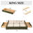 Upholstered Platform Storage Bed with Drawers-648440125-661587841