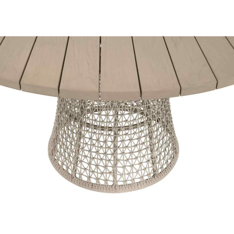 Table de salle à manger extérieure en tricot 54 po