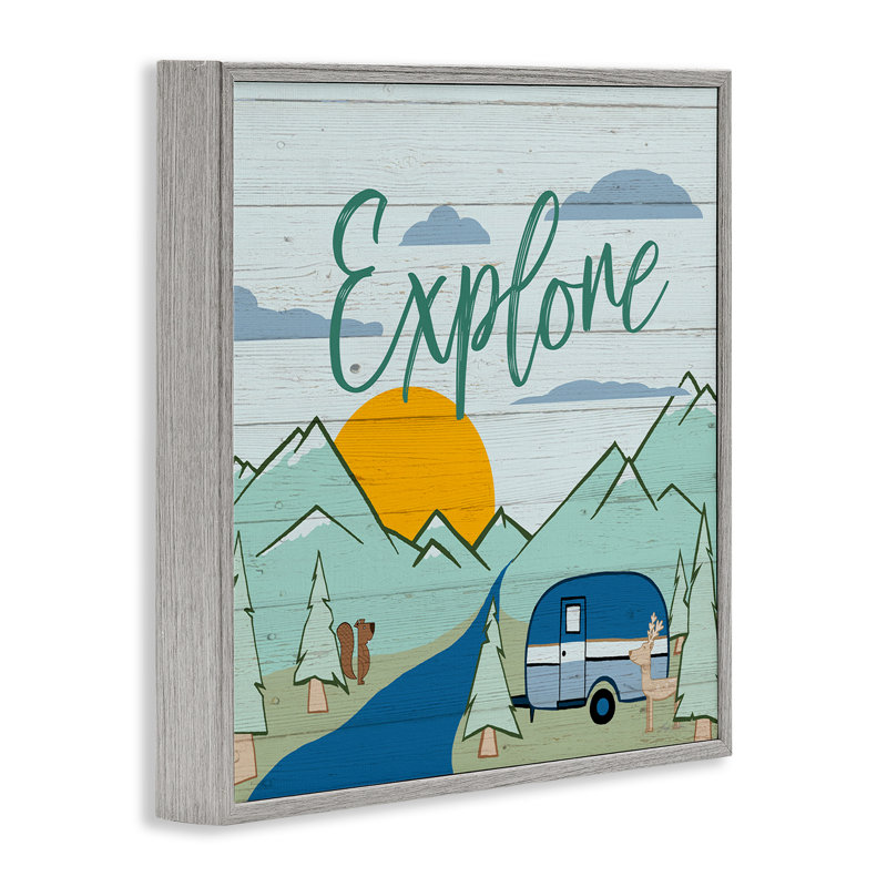 Explorez l'aventure rustique, estampe numérique par Hugo Edwins, Estampe numérique Farmhouse, H 17 po x l 17 po